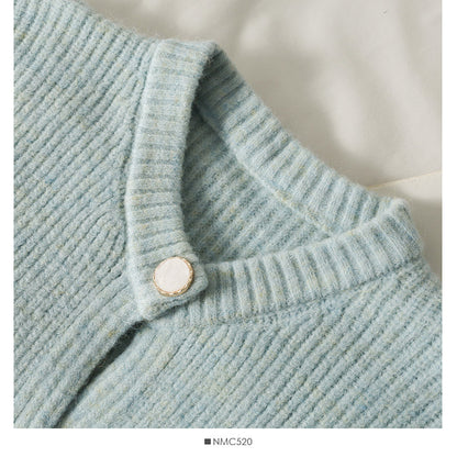 Sweater women's loose thin single breasted long sleeves  1838