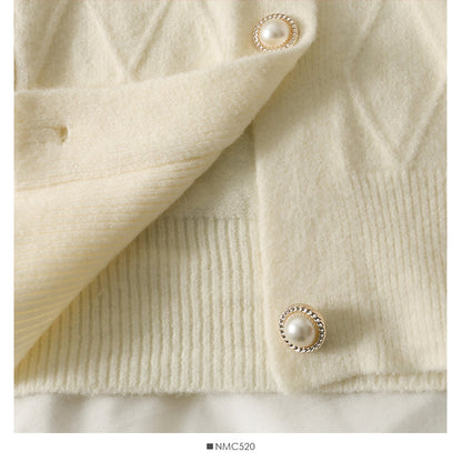 Sweet wind lace stitched doll neck sweater  1756