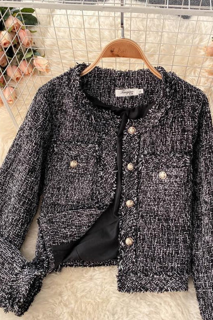 Plaid women's new autumn foreign style coat  1498