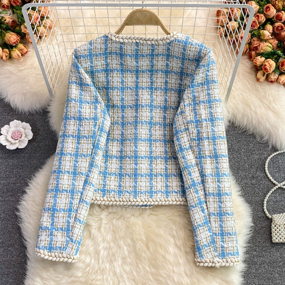 Xiaoxiangfeng tweed coat female  1641
