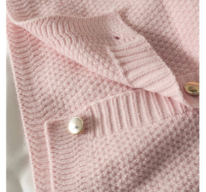 Vintage, bow-tied single-breasted loose knit, long-sleeved cardigan top  1448