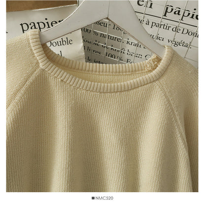 French minority front short back long Pullover Sweater women  1700