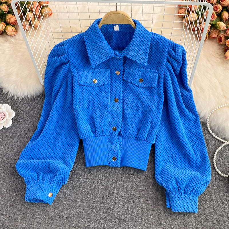 Slim single breasted cardigan coat  1653