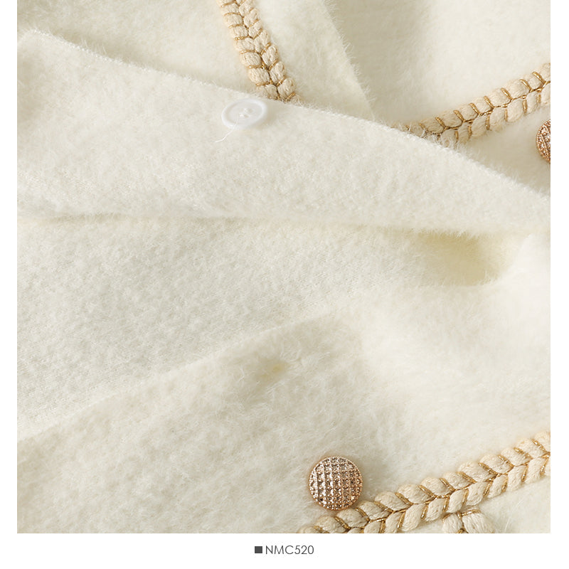 Sweater women's autumn double breasted long sleeved jacket  1860