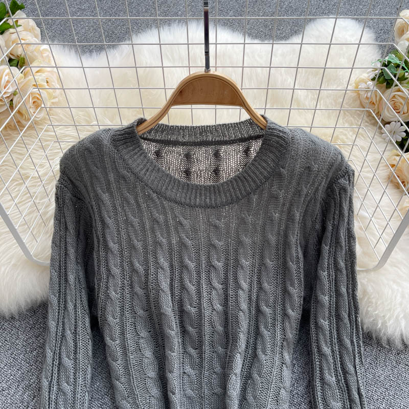 Twist sweater women's Pullover Sweater  1611