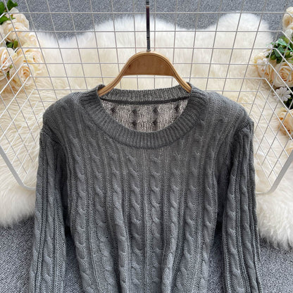 Twist sweater women's Pullover Sweater  1611