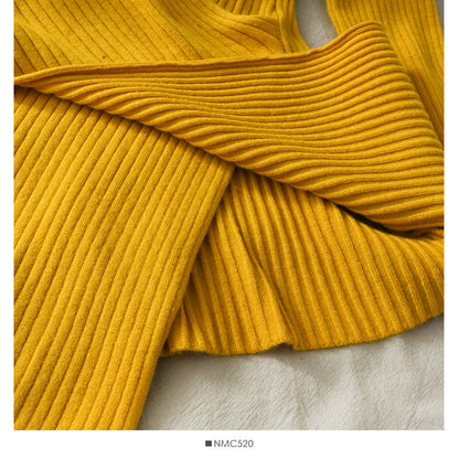 Korean design, tight and thin, split sweater, female  1895