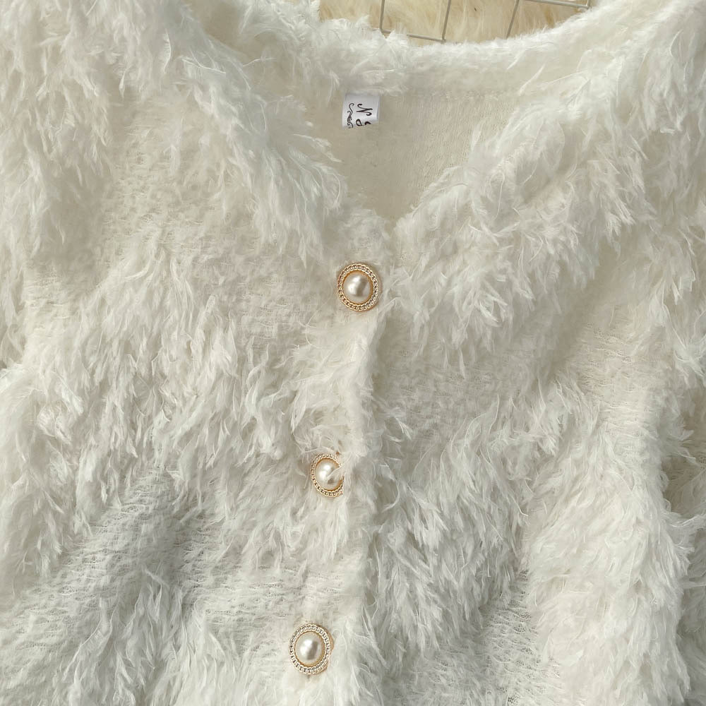 Socialite, high quality cardigans, new, trendy, soft, plush, sweet all-match cardigans, coat tops  1391