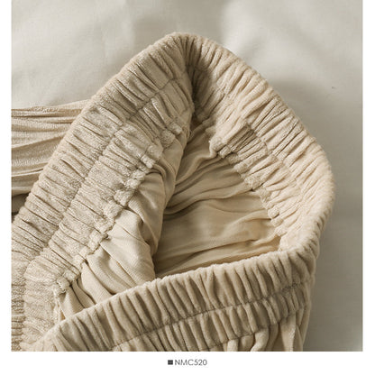 Pleated stitched A-line skirt women's new solid medium length skirt  2506