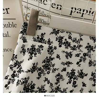 New leopard print foreign style versatile skirt  2515