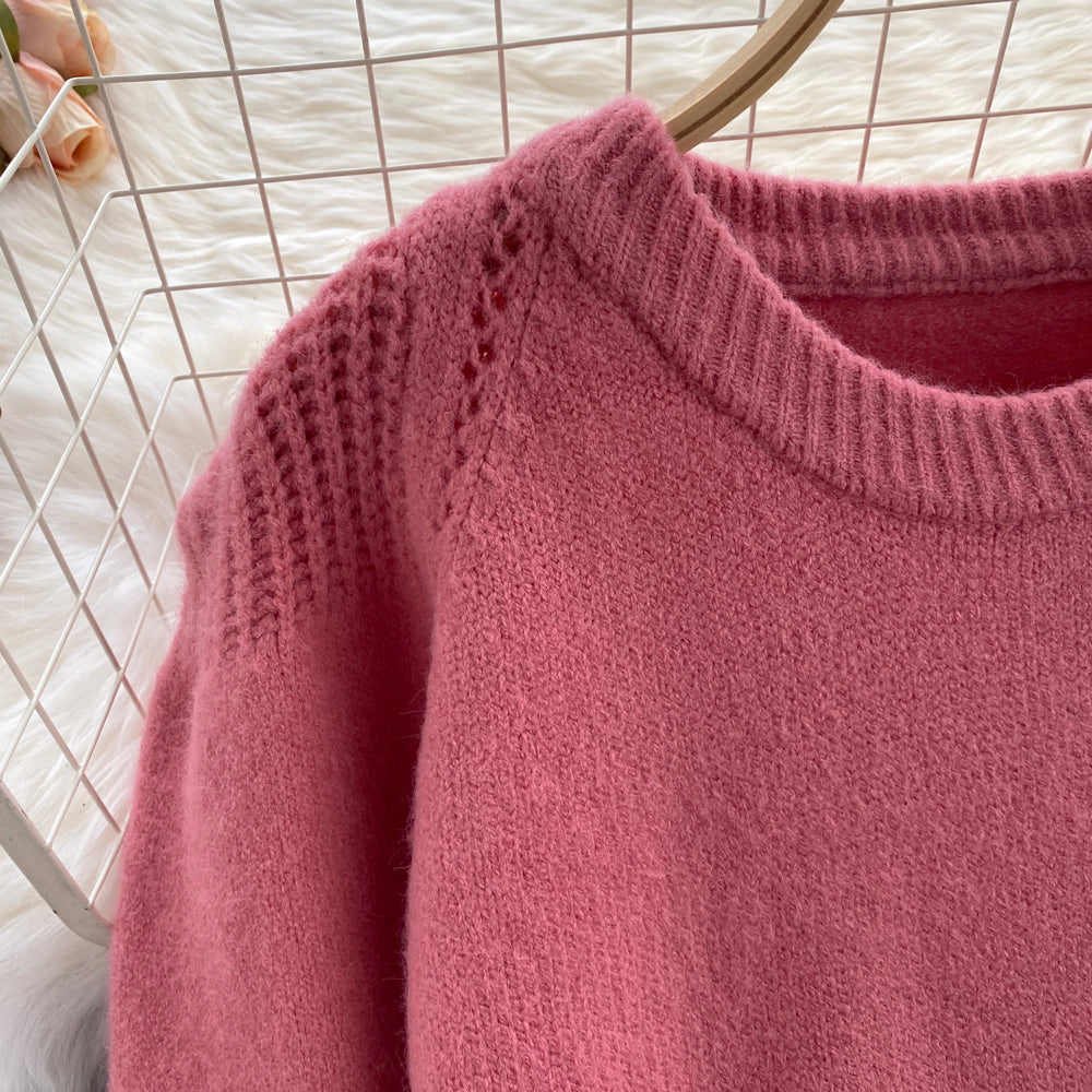 Lazy sweater female design sense  1617