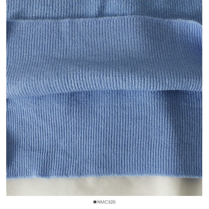 Mesh stitching loose and slim long sleeve Pullover Sweater  1817