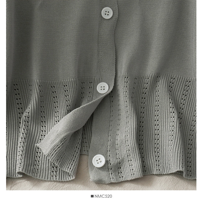 Korean Vintage V-neck single breasted long sleeved sweater for women  1782