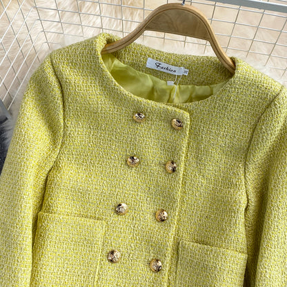 Small fragrance coat women's new short style temperament  1640