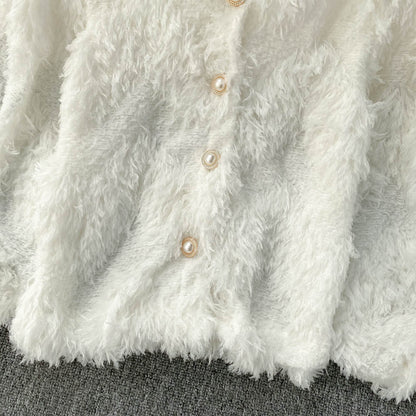 Socialite, high quality cardigans, new, trendy, soft, plush, sweet all-match cardigans, coat tops  1391