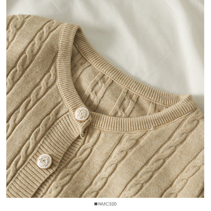 Solid color versatile twist single breasted top  1920