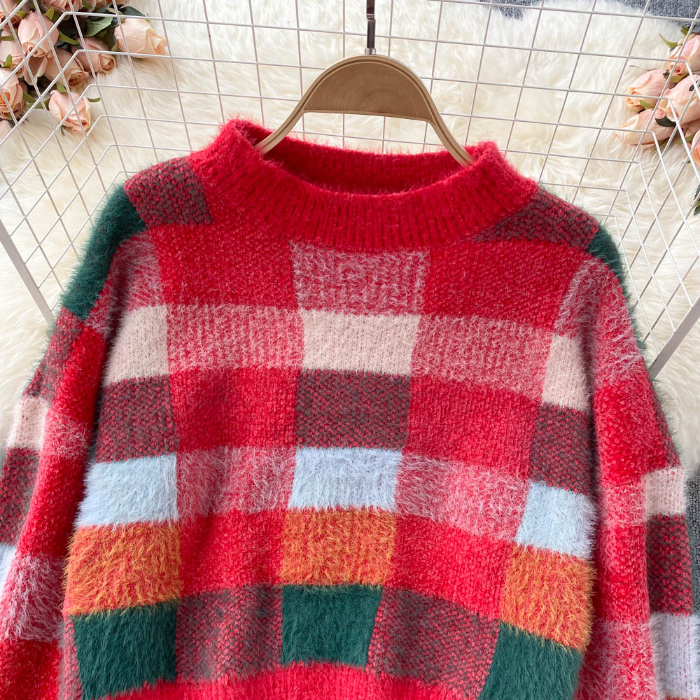 Hong Kong style sweater retro Japanese lazy Pullover  1622