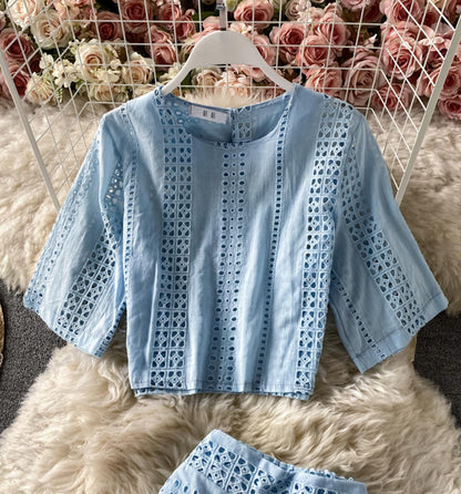 Cute A line two pieces dress fashion dress  710