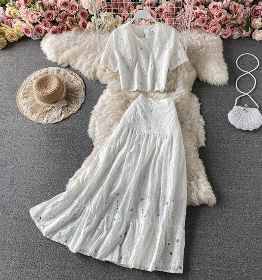 Sweet A line dress two pieces dress  705