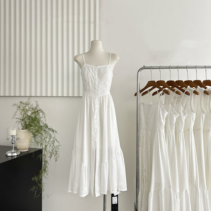 Sexy A line Spaghetti Straps Floral Summer Dress Holiday Party Outfits For Women DP0081