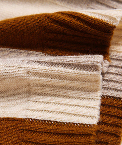 Fashionable striped long-sleeved sweater autumn sweater  106