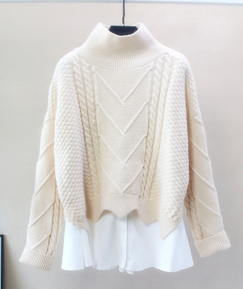 Stylish two-piece sweater  080