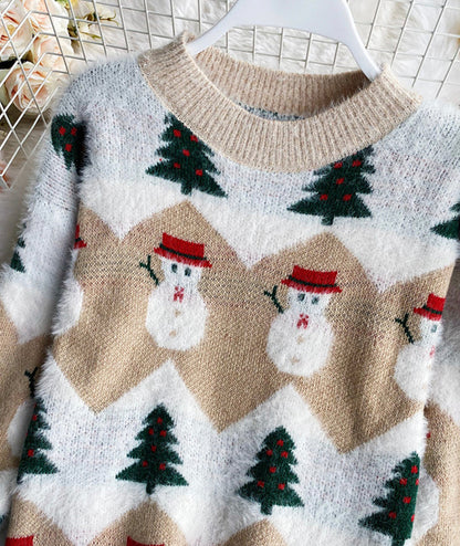Sweater cute Christmas pattern sweater  059