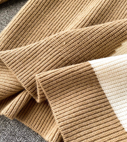 Cute bow knitted sweater dress  056