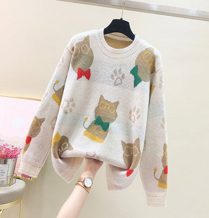 Lovely loose long sleeve sweater  049