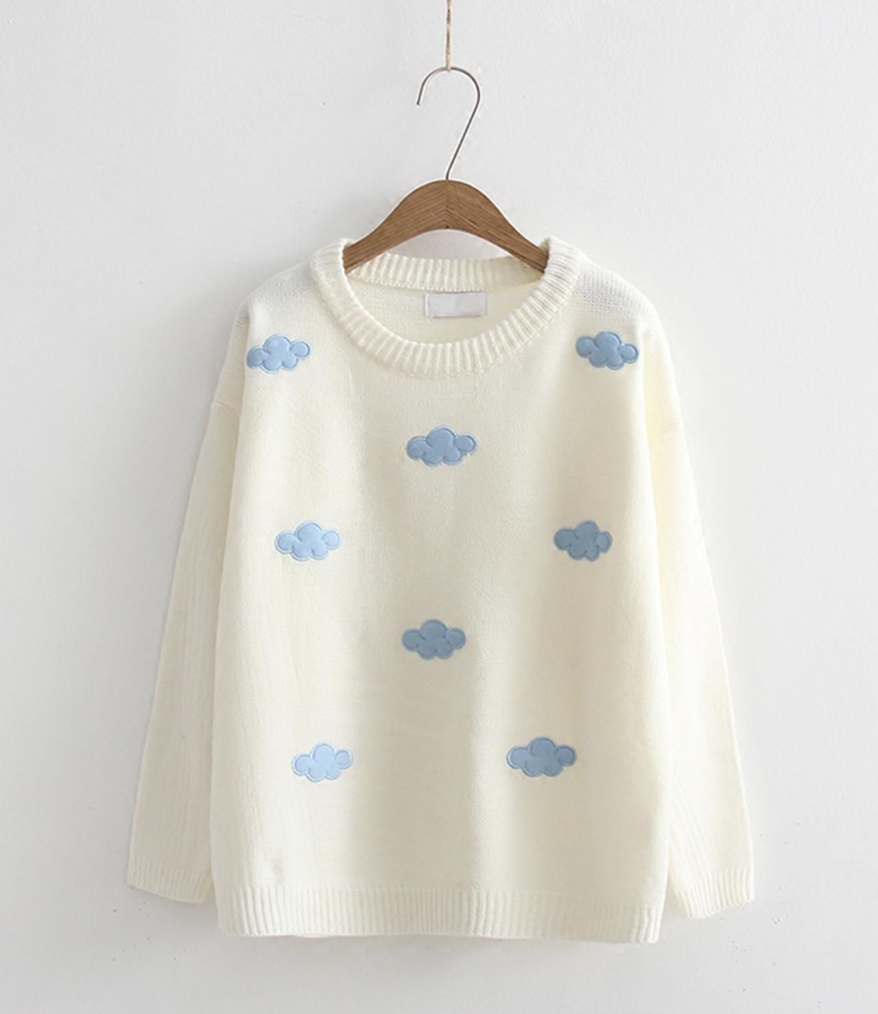 Cute cloud sweater  040