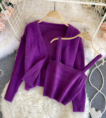 Sweater stylish two pieces sweater  055