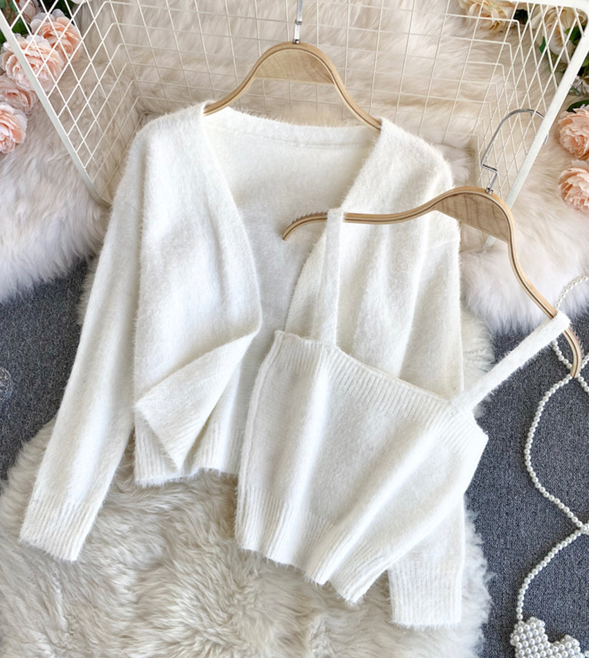 Sweater stylish two pieces sweater  055