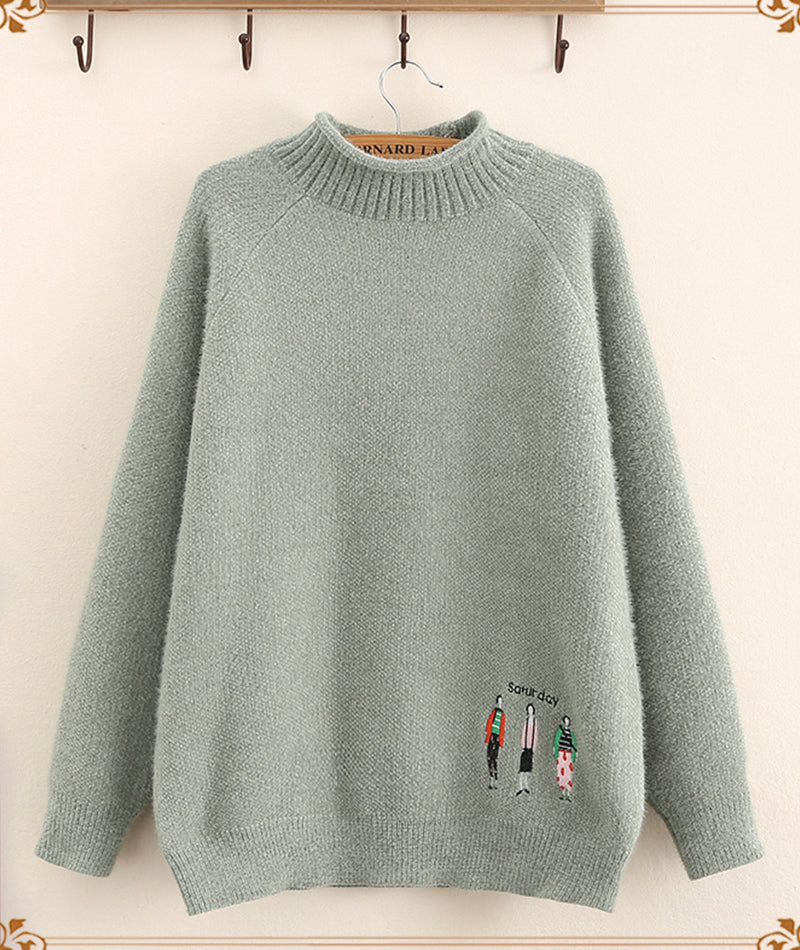 Sweater Saturday thick sweater  074