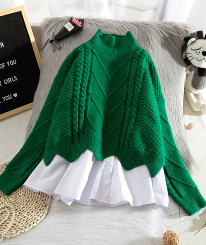 Stylish two-piece sweater  080