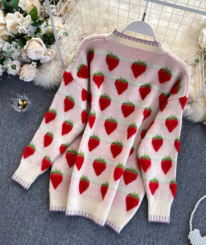 Sweet strawberry sweater  076