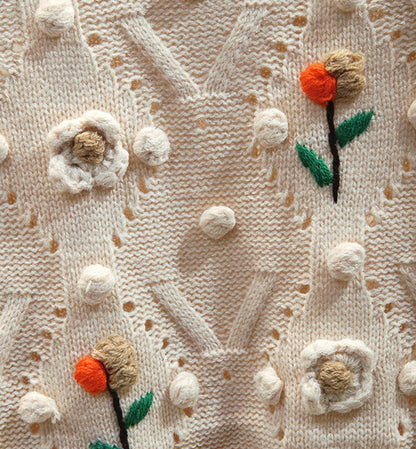 Cute round neck long sleeve sweater  073