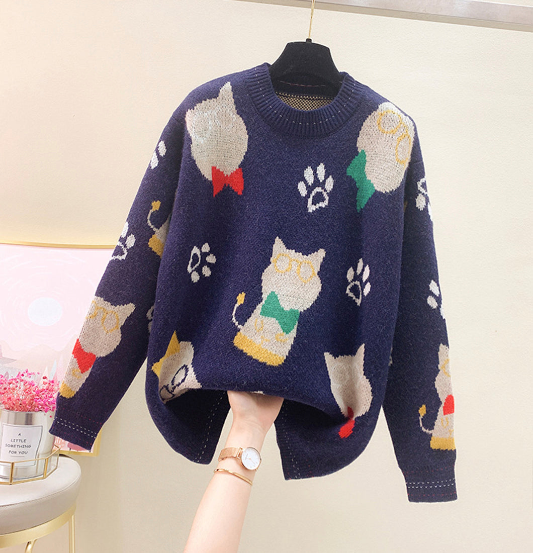 Lovely loose long sleeve sweater  049