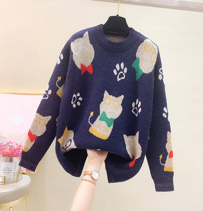 Lovely loose long sleeve sweater  049