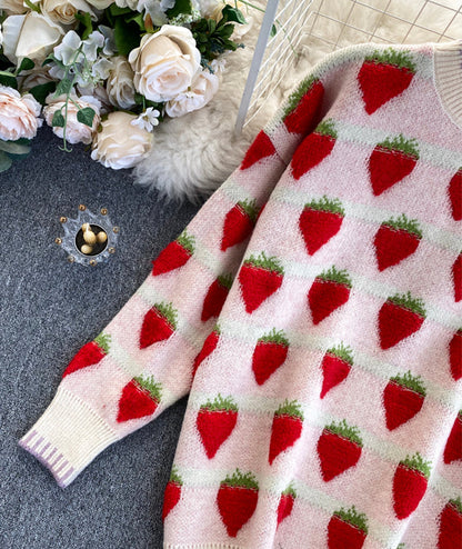 Sweet strawberry sweater  076