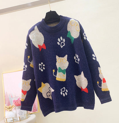 Lovely loose long sleeve sweater  049