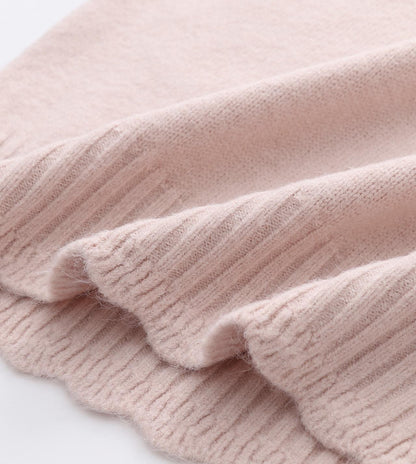 Simple round neck sweater long sleeve sweater  043