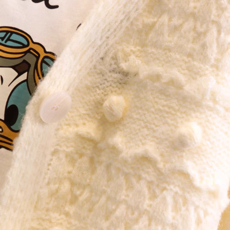 Cute cardigan long sleeve sweater  016