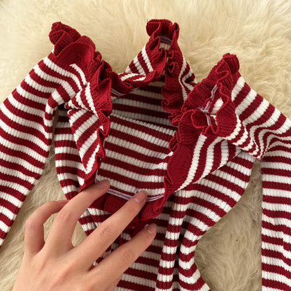 Cute long sleeve off shoulder sweater  025