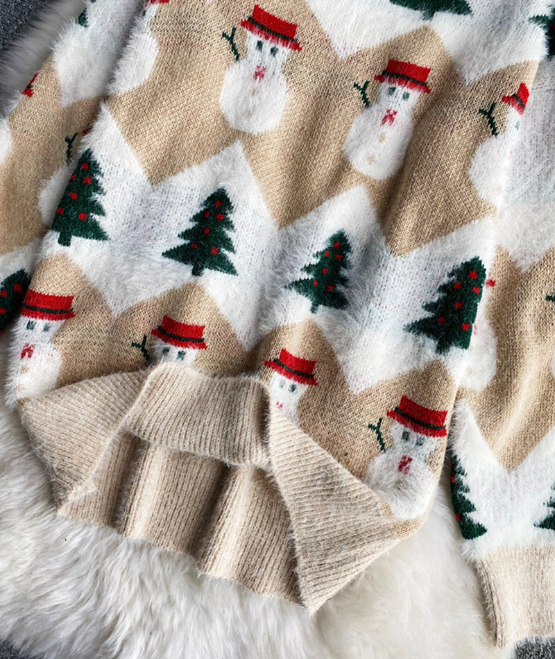 Sweater cute Christmas pattern sweater  059