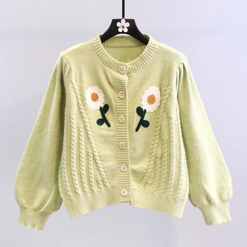 Cute cardigan long sleeve sweater  017