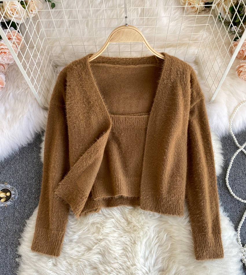 Sweater stylish two pieces sweater  055