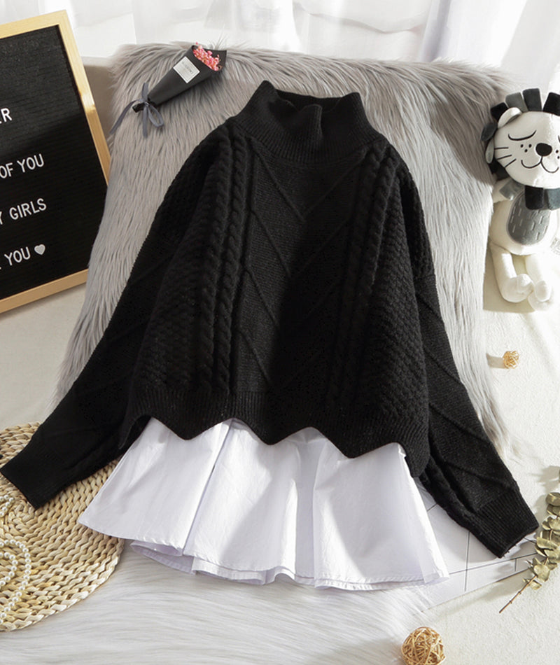 Stylish two-piece sweater  080