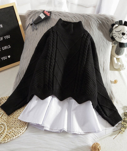 Stylish two-piece sweater  080