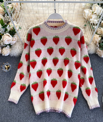 Sweet strawberry sweater  076