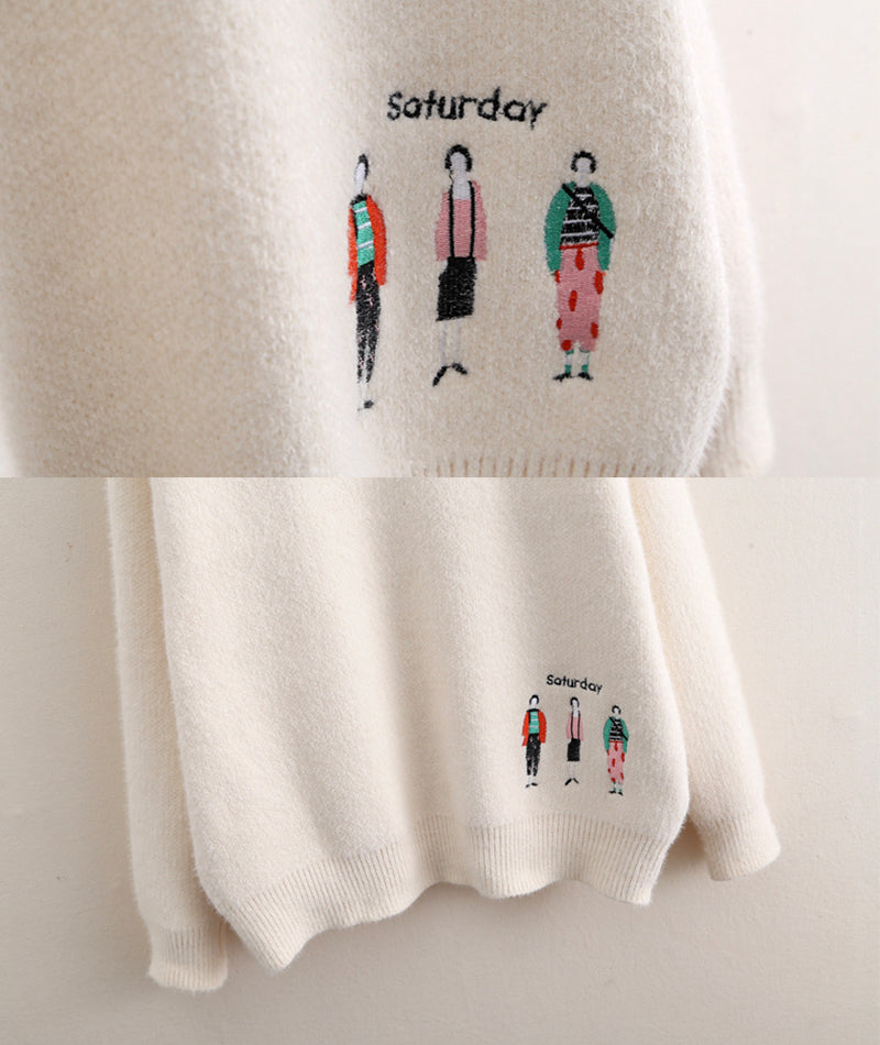 Sweater Saturday thick sweater  074